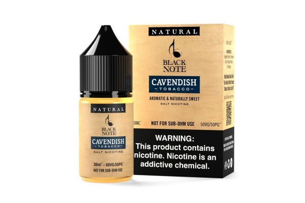 Black Note Cavendish Tobacco Salt Likit