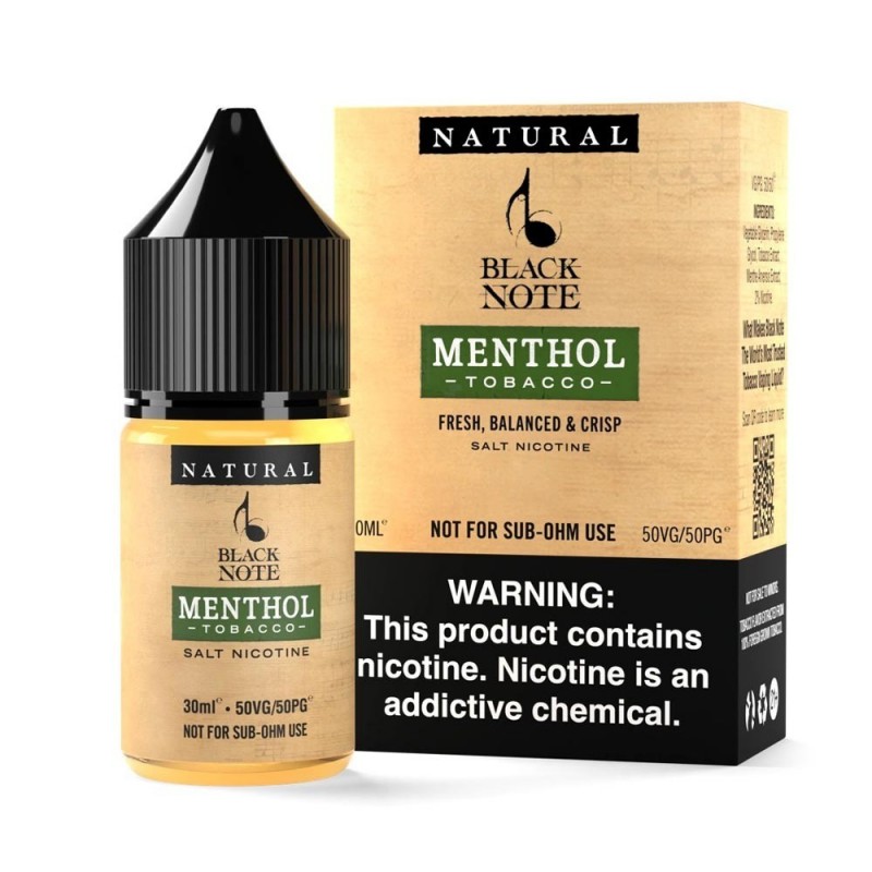 Black Note Menthol Tobacco Salt Likit
