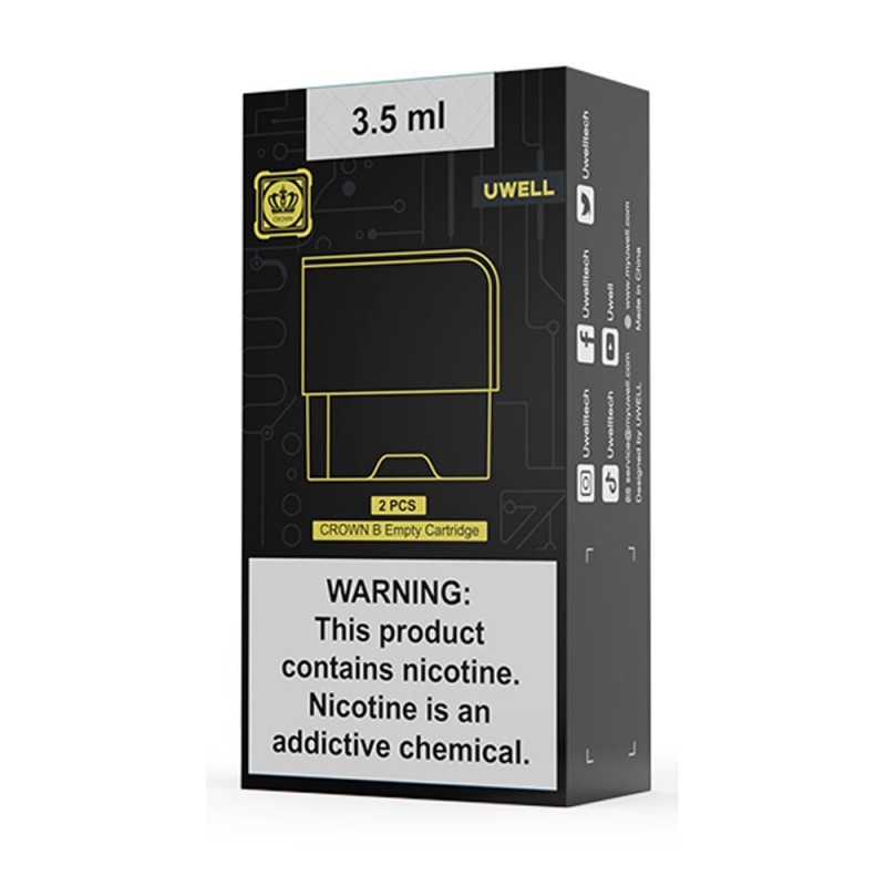 Uwell Crown B Kartuş 3.5ml (2 Adet) Ambalajı