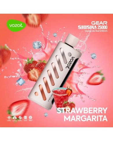Vozol Gear Shisha 25000 Strawberry Margarita