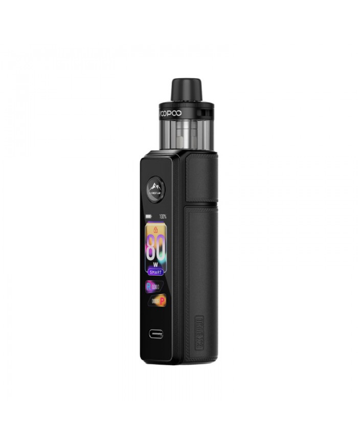 Voopoo Drag X3 Pod 80W siyah elektronik sigara cihazı.