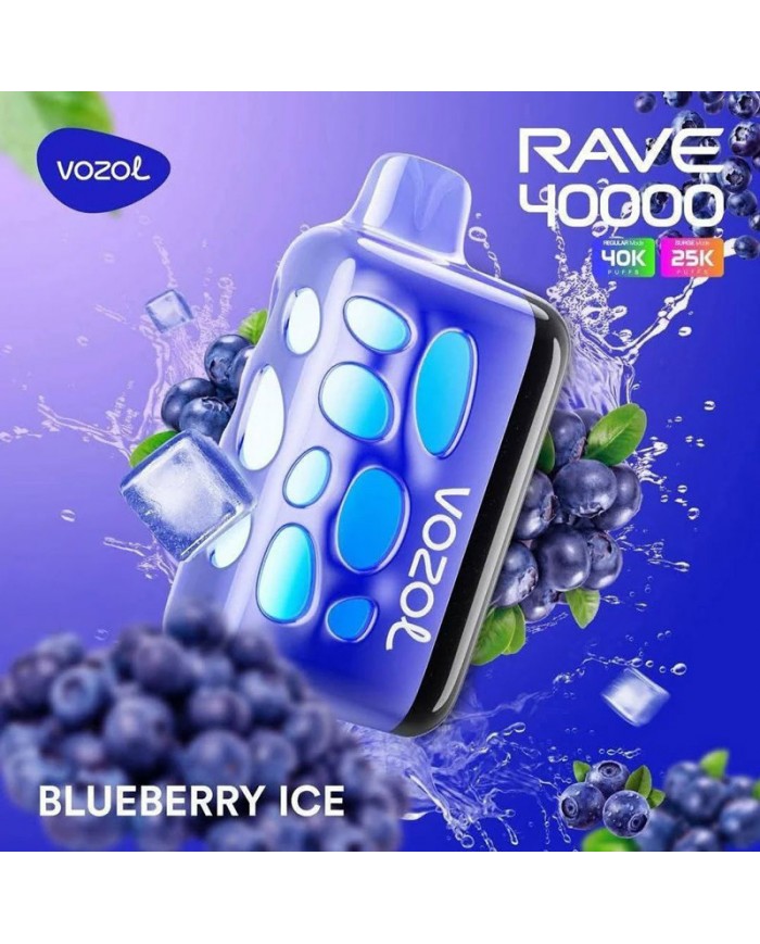 Vozol Rave 40000 Blueberry Ice