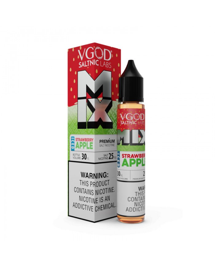 VGOD Saltnic Labs Iced Çilek Elma 30ml Salt Likit